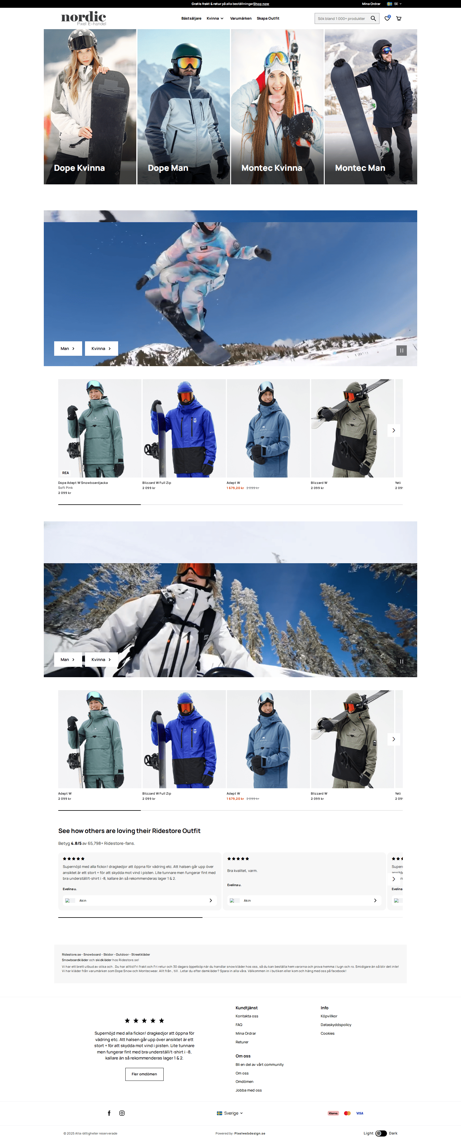 Nordic Pixel E-Handel desktop