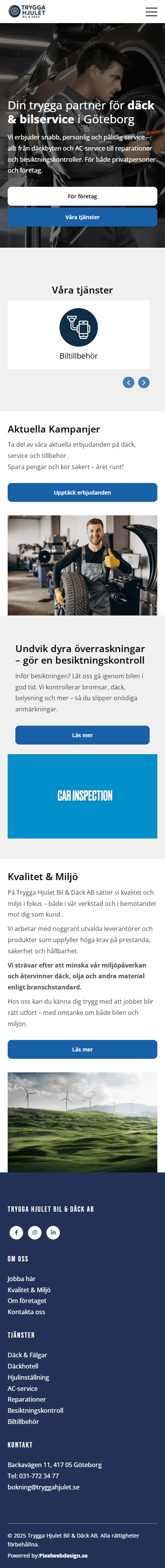 Trygga Hjulet Bil & Däck AB mobile